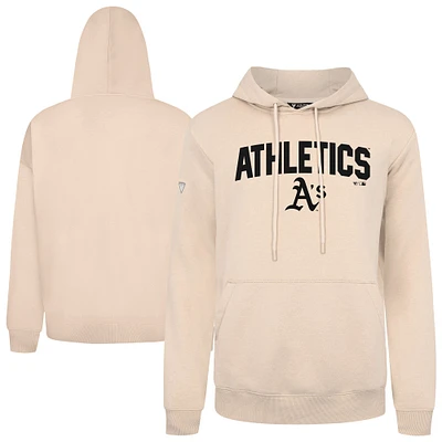 Men's Levelwear Khaki Athletics Podium Team Arch Pullover Hoodie