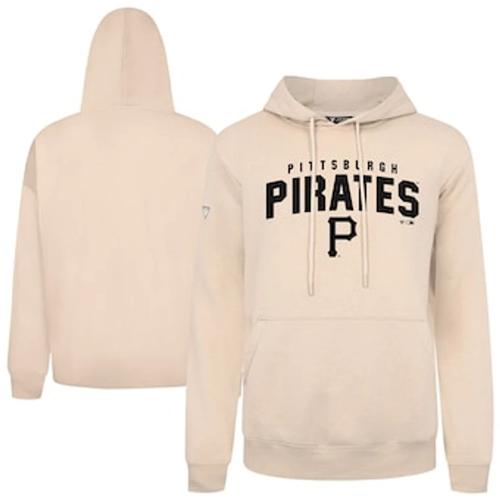 Men's Levelwear Khaki Pittsburgh Pirates Podium Team Arch Pullover Hoodie