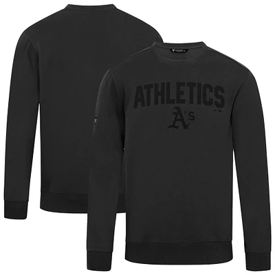 Men's Levelwear Black Athletics Zane Team Arch Pullover Sweatshirt