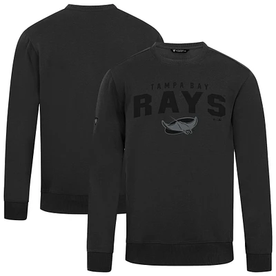 Men's Levelwear Black Tampa Bay Rays Zane Team Arch Pullover Sweatshirt