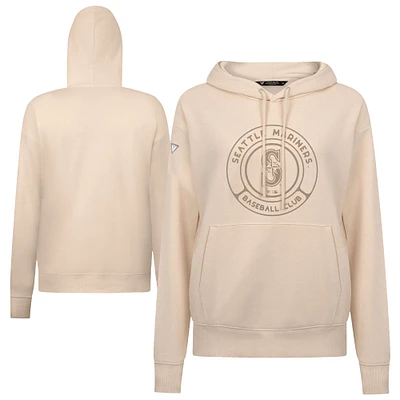 Women's Levelwear Khaki Seattle Mariners Adorn Gateway Pullover Hoodie