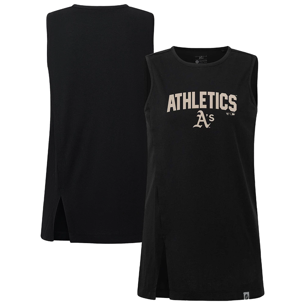 Women's Levelwear Black Athletics Influx Team Arch Tank Top