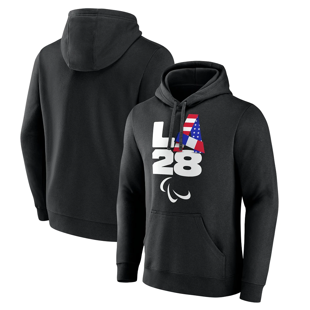 Men's Black LA 2028 Summer Paralympics Handover Pullover Hoodie