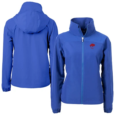 Women's Cutter & Buck Royal Buffalo Bills Historic Charter Eco Recycled Full-Zip Jacket