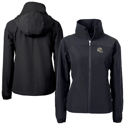 Women's Cutter & Buck New Orleans Saints Helmet Charter Eco Recycled Full-Zip Jacket