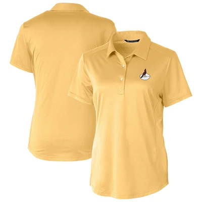 Women's Cutter & Buck Yellow Arizona Cardinals Prospect Eco Textured Stretch Recycled Polo
