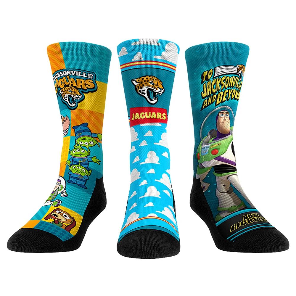 Unisex Rock Em Socks Jacksonville Jaguars Toy Story 3-Pack Crew