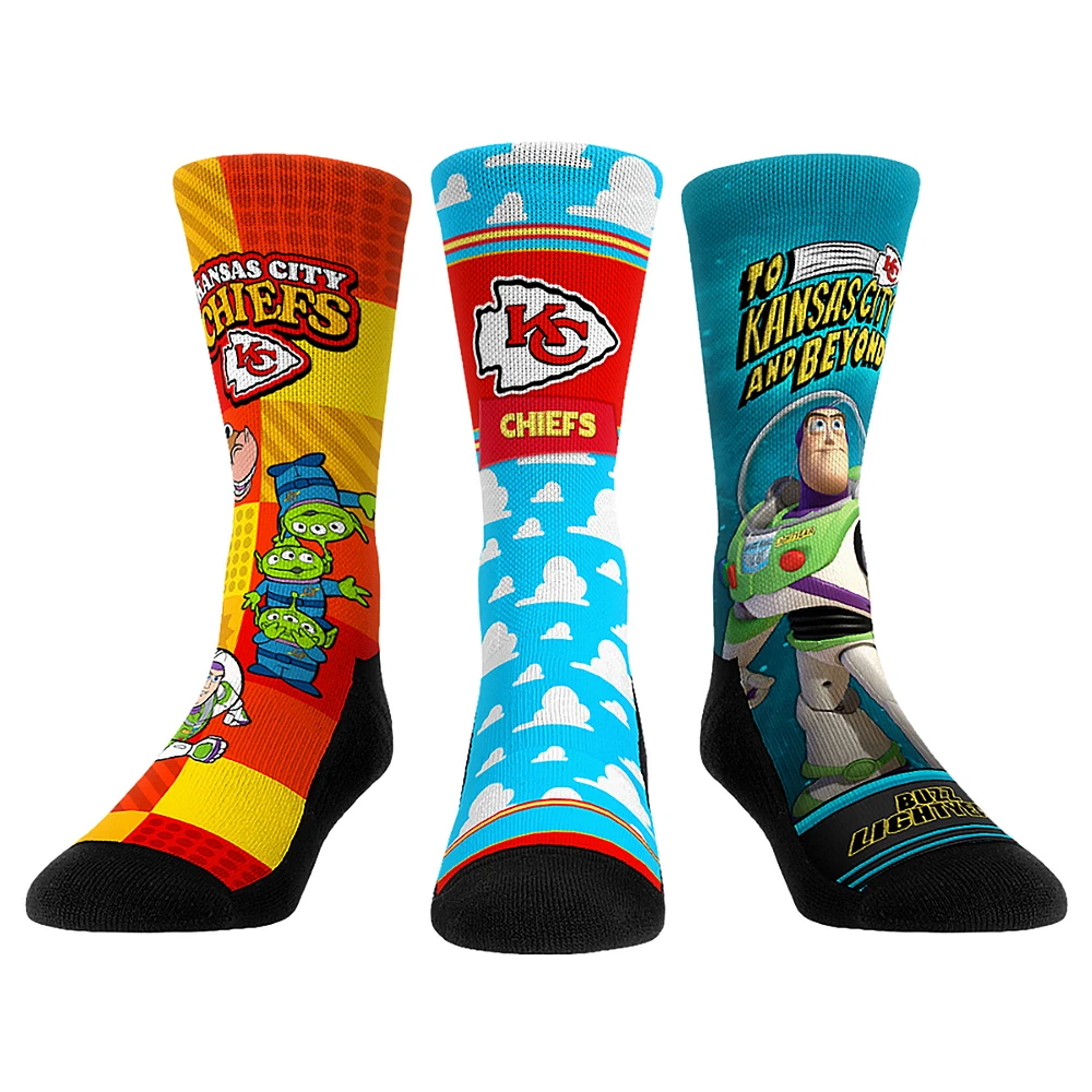 Unisex Rock Em Socks Kansas City Chiefs Toy Story 3-Pack Crew
