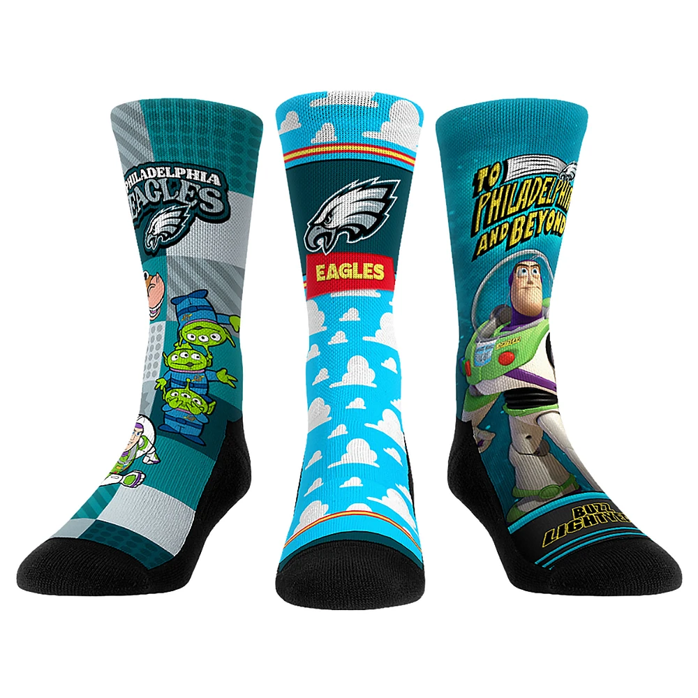 Unisex Rock Em Socks Philadelphia Eagles Toy Story 3-Pack Crew