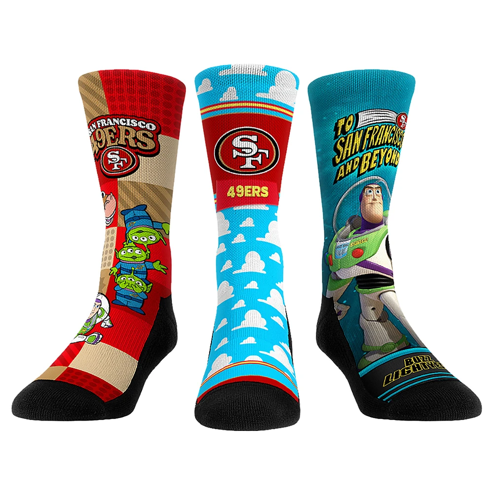 Unisex Rock Em Socks San Francisco 49ers Toy Story 3-Pack Crew