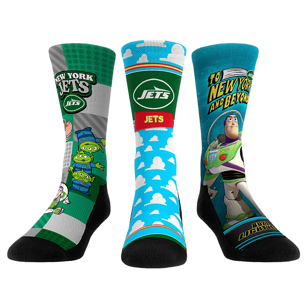 Unisex Rock Em Socks New York Jets Toy Story 3-Pack Crew
