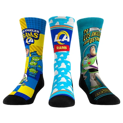 Unisex Rock Em Socks Los Angeles Rams Toy Story 3-Pack Crew