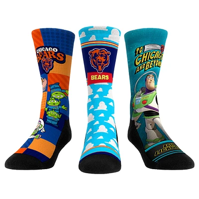 Unisex Rock Em Socks Chicago Bears Toy Story 3-Pack Crew
