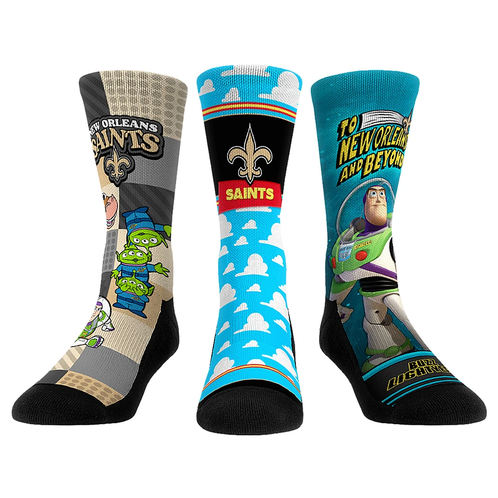 Unisex Rock Em Socks New Orleans Saints Toy Story 3-Pack Crew