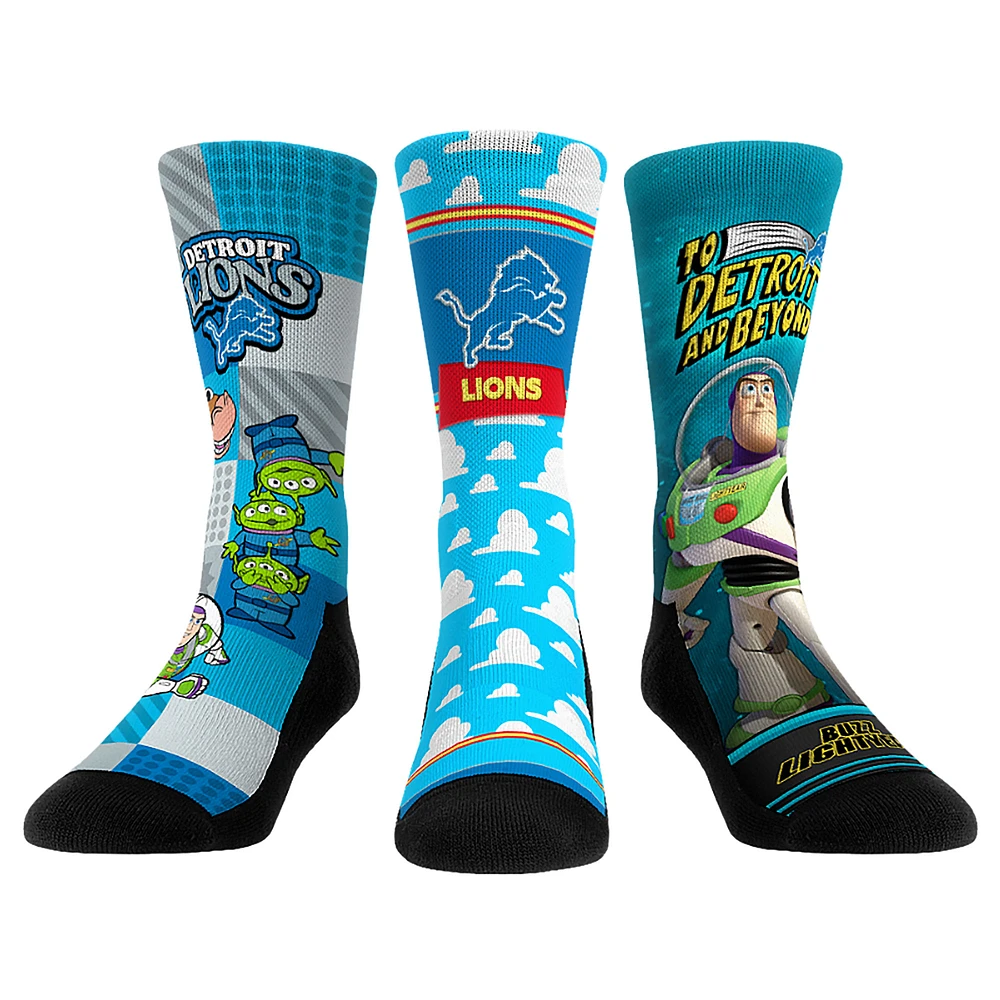 Unisex Rock Em Socks Detroit Lions Toy Story 3-Pack Crew