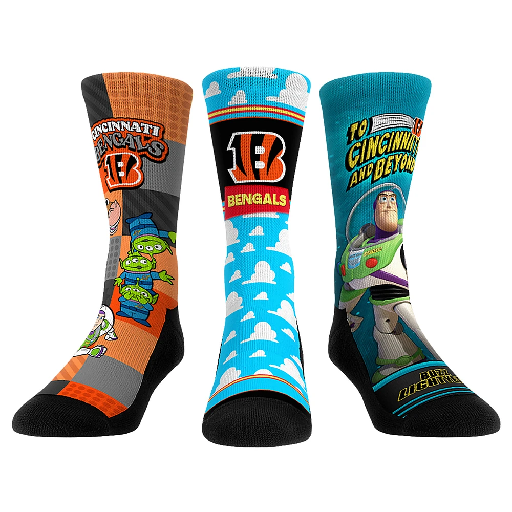 Unisex Rock Em Socks Cincinnati Bengals Toy Story 3-Pack Crew