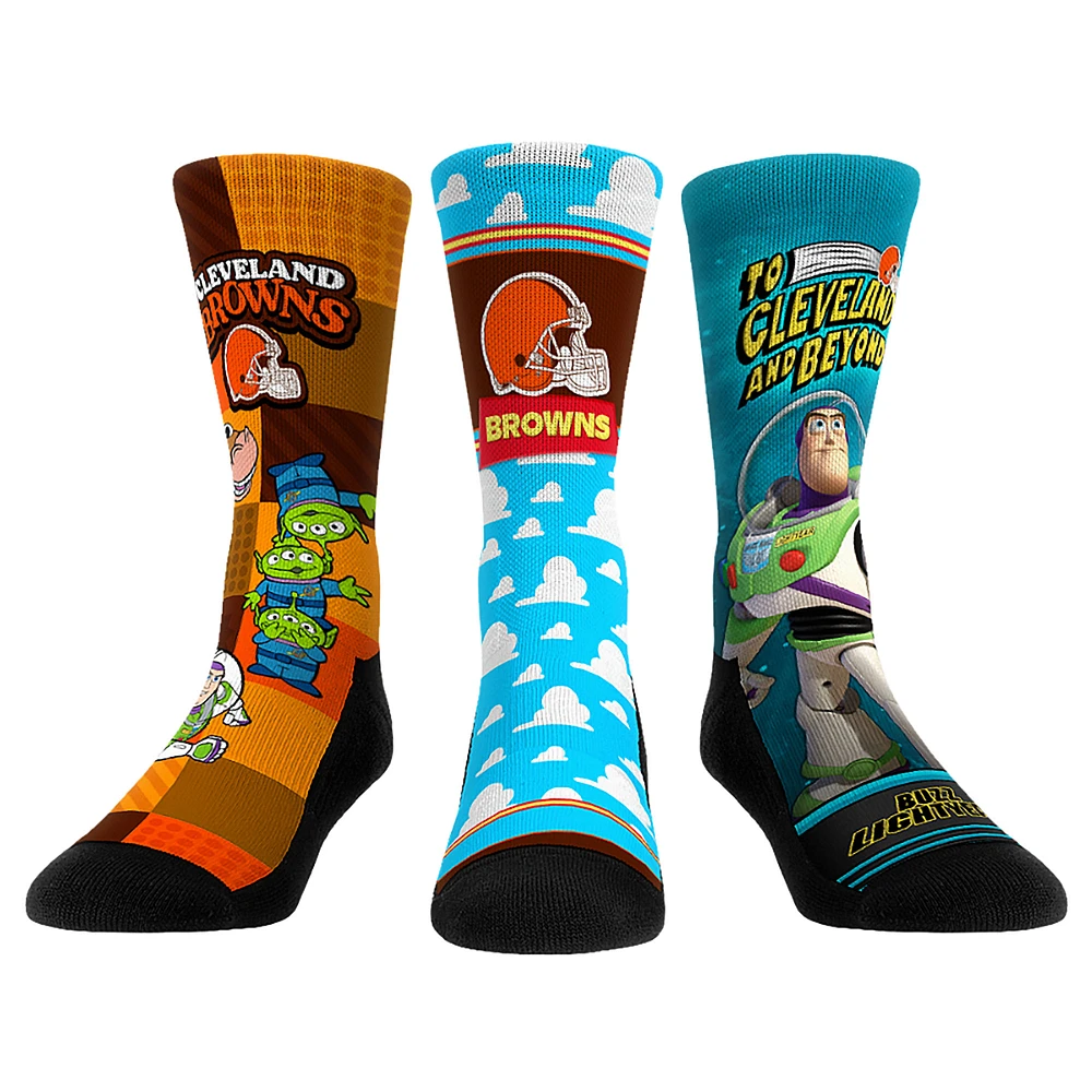 Unisex Rock Em Socks Cleveland Browns Toy Story 3-Pack Crew