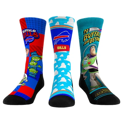 Unisex Rock Em Socks Buffalo Bills Toy Story 3-Pack Crew