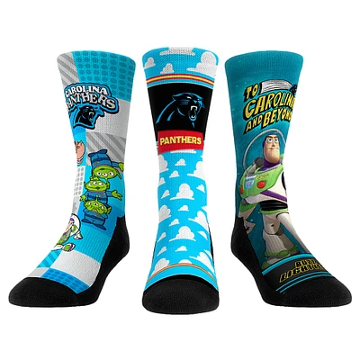 Unisex Rock Em Socks Carolina Panthers Toy Story 3-Pack Crew
