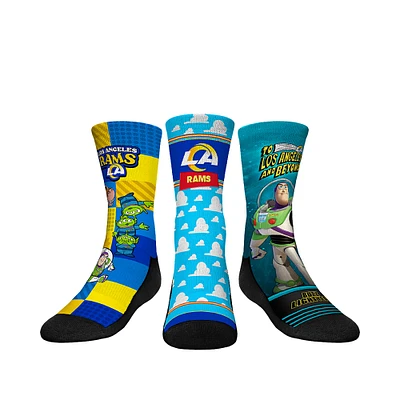 Youth Rock Em Socks Los Angeles Rams Toy Story 3-Pack Crew