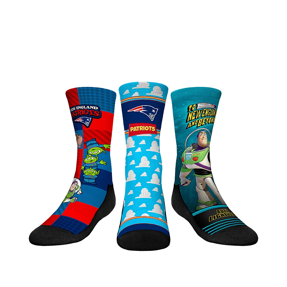 Youth Rock Em Socks New England Patriots Toy Story 3-Pack Crew