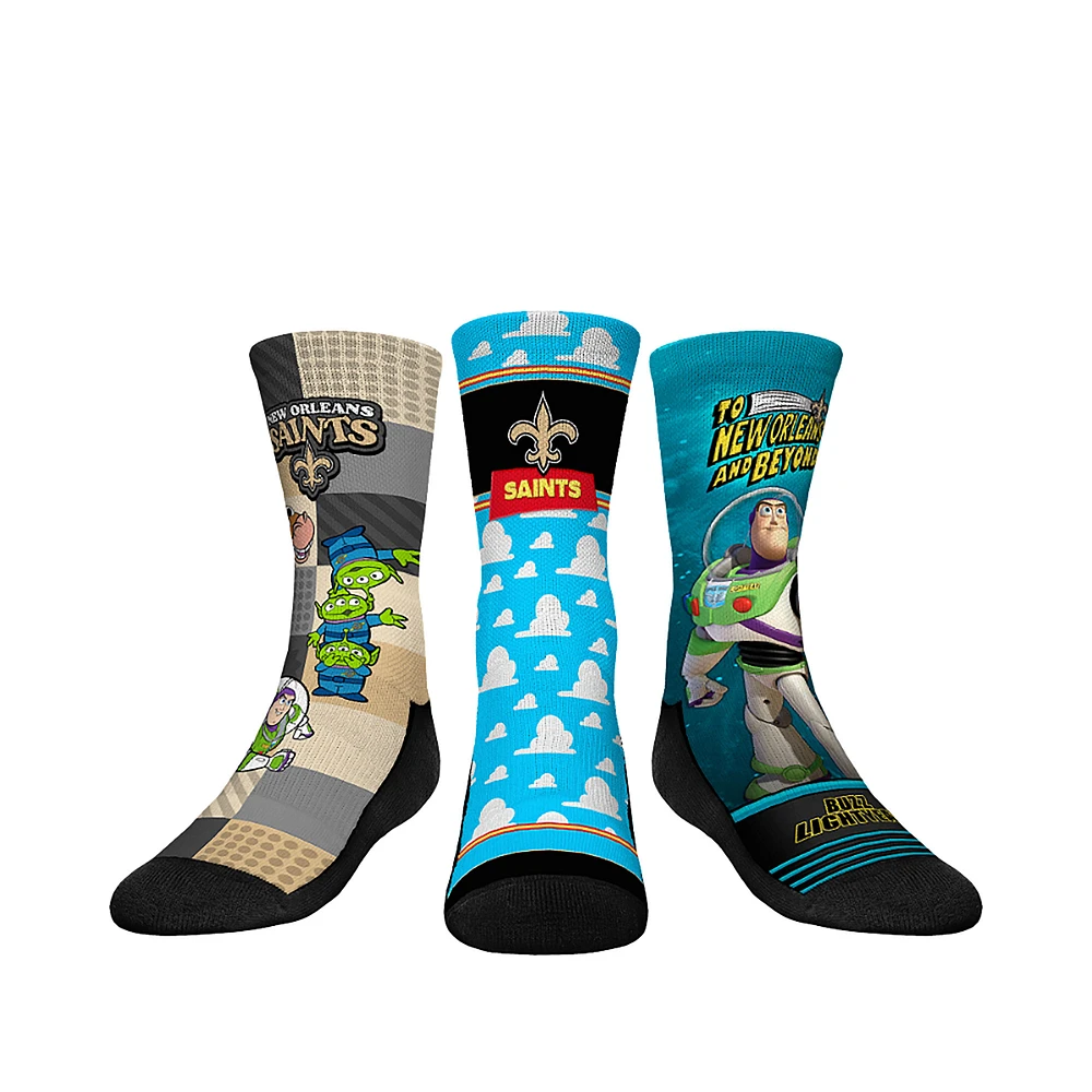 Youth Rock Em Socks New Orleans Saints Toy Story 3-Pack Crew