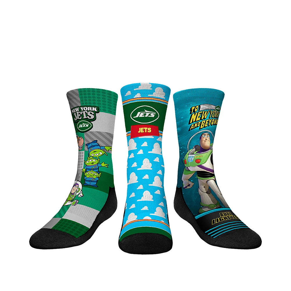Youth Rock Em Socks New York Jets Toy Story 3-Pack Crew