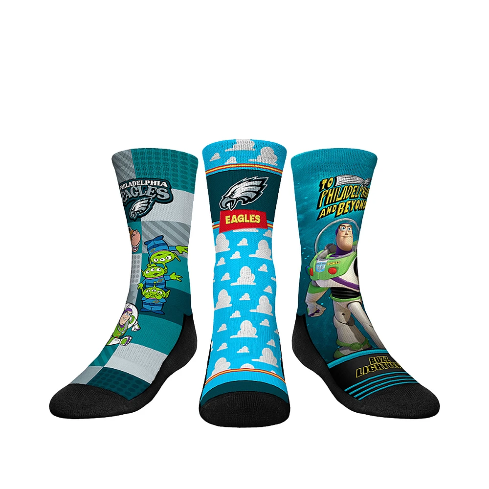 Youth Rock Em Socks Philadelphia Eagles Toy Story 3-Pack Crew