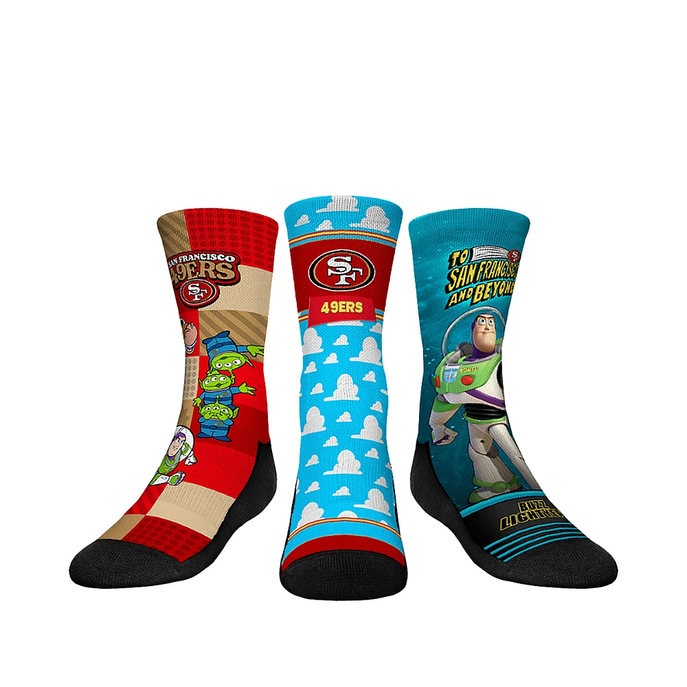 Youth Rock Em Socks San Francisco 49ers Toy Story 3-Pack Crew