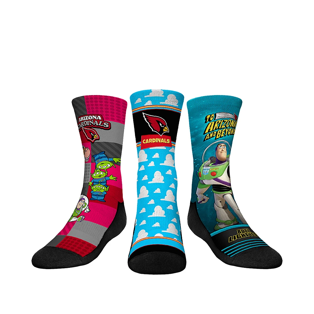Youth Rock Em Socks Arizona Cardinals Toy Story 3-Pack Crew
