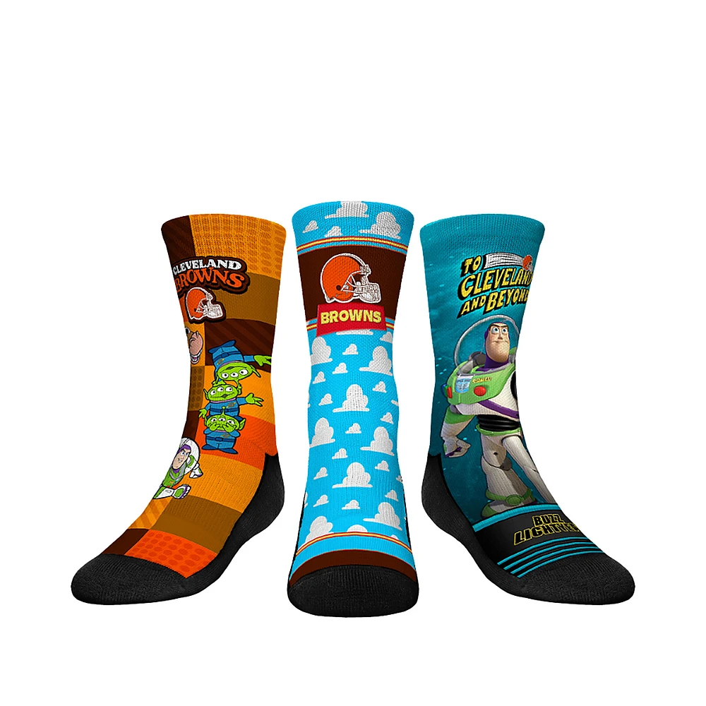 Youth Rock Em Socks Cleveland Browns Toy Story 3-Pack Crew
