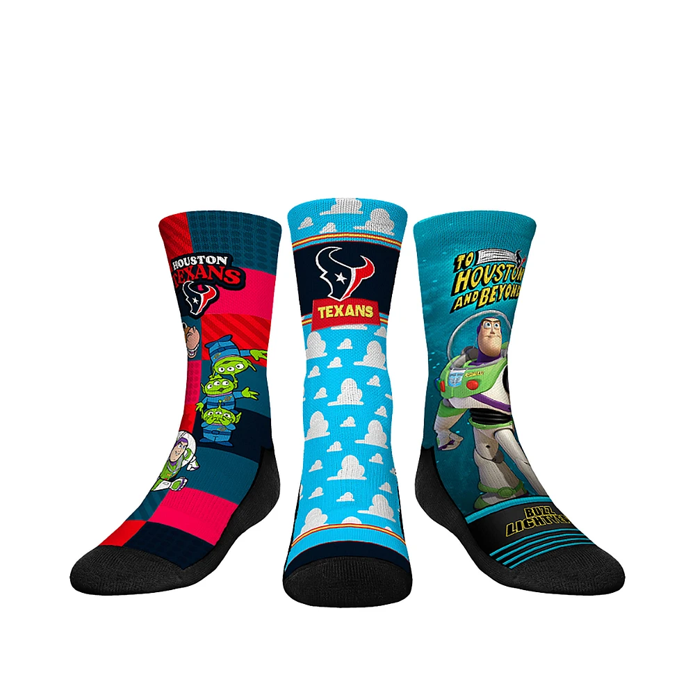 Youth Rock Em Socks Houston Texans Toy Story 3-Pack Crew