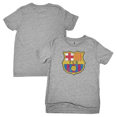 Youth 1863FC Heather Gray Barcelona Color Badge T-Shirt