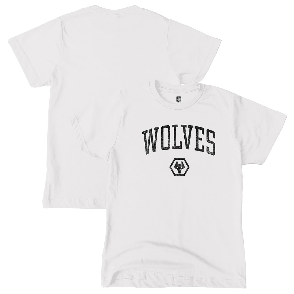 Youth 1863FC White Wolverhampton Wanderers Athletic Wordmark T-Shirt