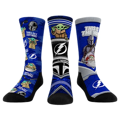 Unisex Rock Em Socks Tampa Bay Lightning The Mandalorian 3-Pack Crew