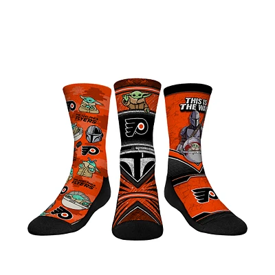 Youth Rock Em Socks Philadelphia Flyers The Mandalorian 3-Pack Crew