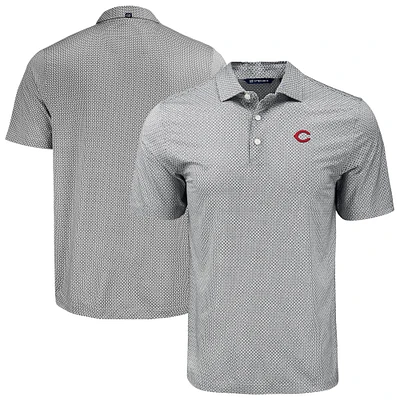 Men's Cutter & Buck Cincinnati Reds Pike Eco Diamond Dot Print Polo