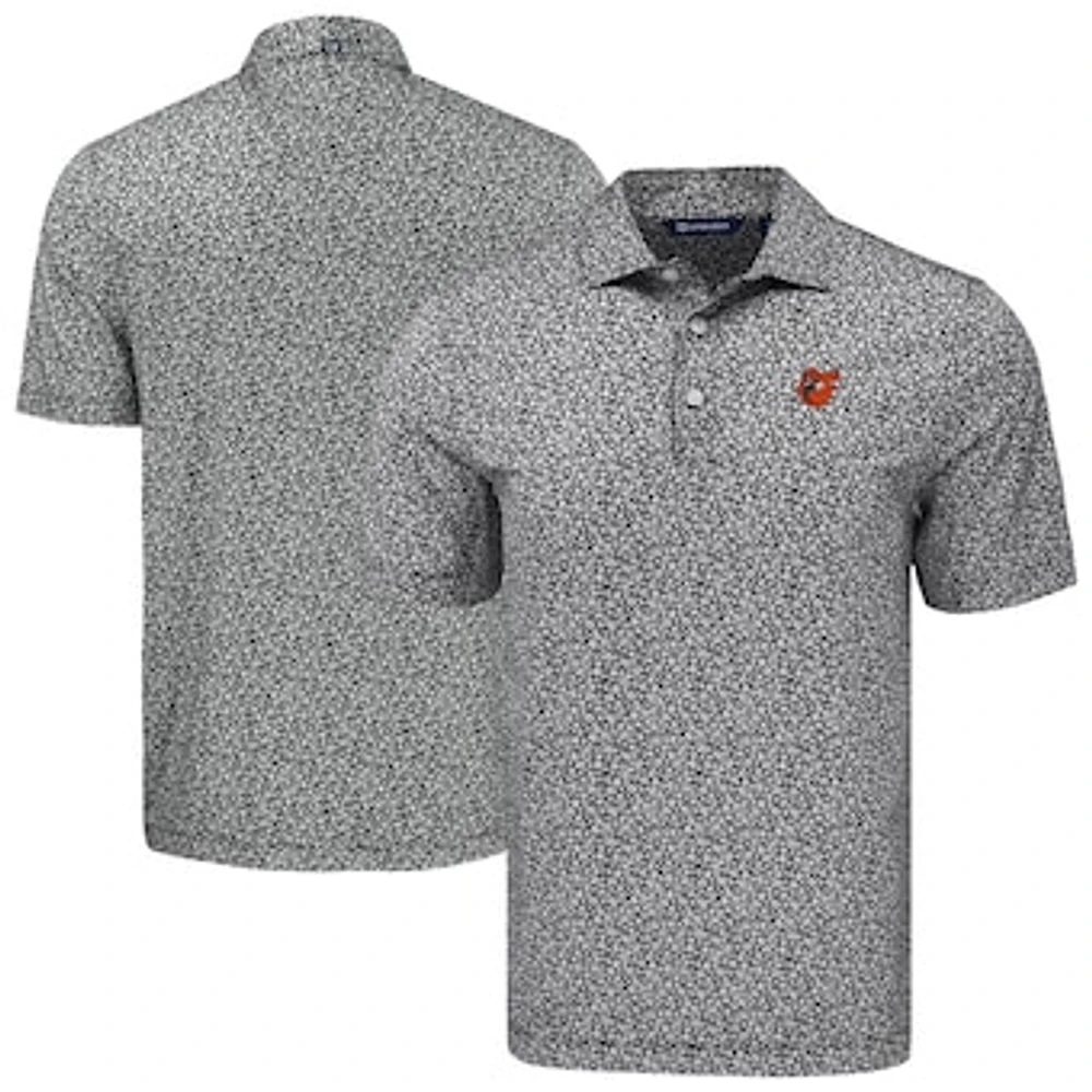 Men's Cutter & Buck Baltimore Orioles Pike Eco Flora Print Recycled Polo