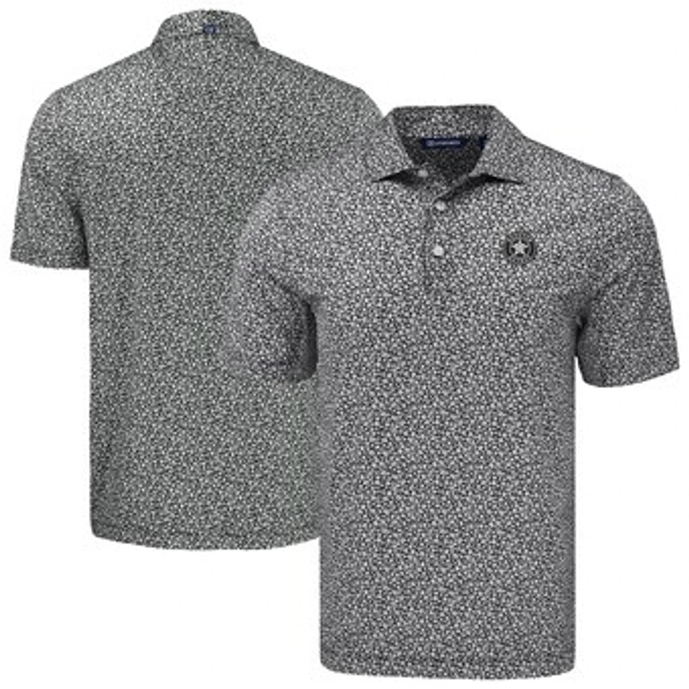 Men's Cutter & Buck Houston Astros Pike Eco Flora Print Recycled Polo