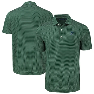 Men's Cutter & Buck Tampa Bay Rays Forge Eco Fine Line Stripe Polo