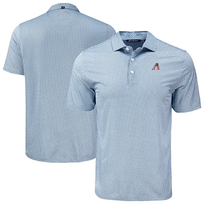 Men's Cutter & Buck Navy Arizona Diamondbacks Big Tall Pike Eco Diamond Dot Print Polo