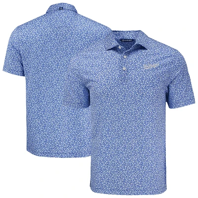 Men's Cutter & Buck Royal Los Angeles Dodgers Big & Tall Pike Eco Flora Print Recycled Polo