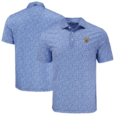 Men's Cutter & Buck Royal Seattle Mariners Big Tall Pike Eco Flora Print Recycled Polo