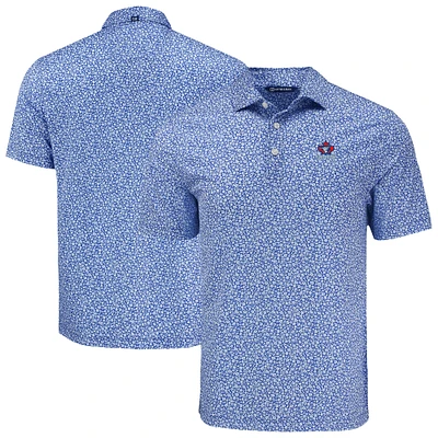 Men's Cutter & Buck Royal Toronto Blue Jays Big Tall Pike Eco Flora Print Recycled Polo