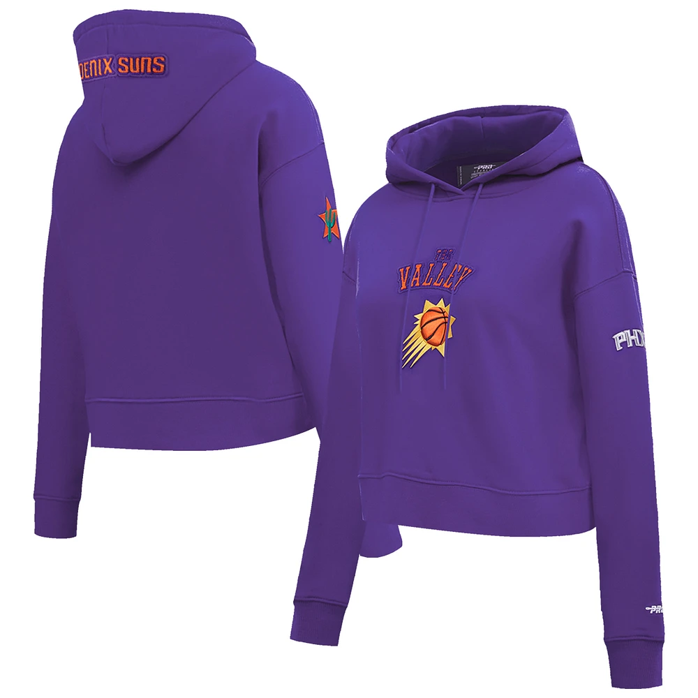 Women's Pro Standard Purple Phoenix Suns 2024/25 City Edition Cropped Pullover Hoodie