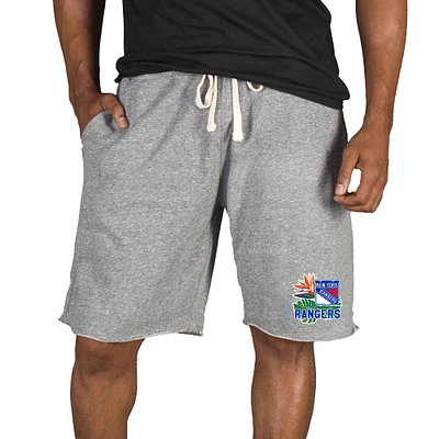 Men's Concepts Sport Gray New York Rangers Mainstream Tri-Blend Shorts