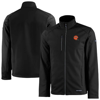 Men's Cutter & Buck Cincinnati Bengals Evoke Eco Softshell Recycled Full-Zip Jacket