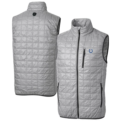 Men's Cutter & Buck Indianapolis Colts Rainier PrimaLoft Eco Insulated Full-Zip Puffer Vest