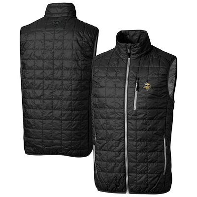 Men's Cutter & Buck Minnesota Vikings Rainier PrimaLoft Eco Insulated Full-Zip Puffer Vest