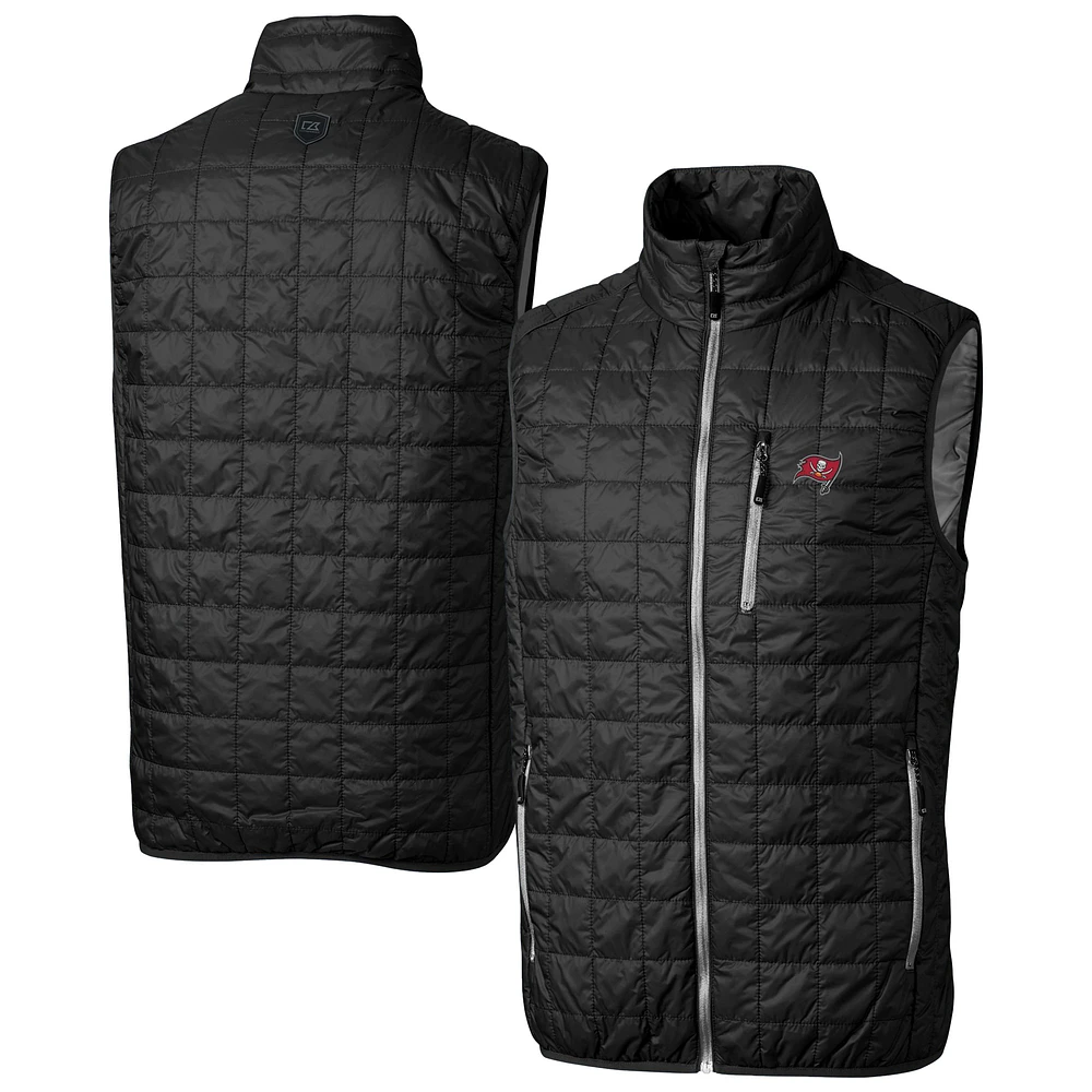 Men's Cutter & Buck Tampa Bay Buccaneers Rainier PrimaLoft Eco Insulated Full-Zip Puffer Vest